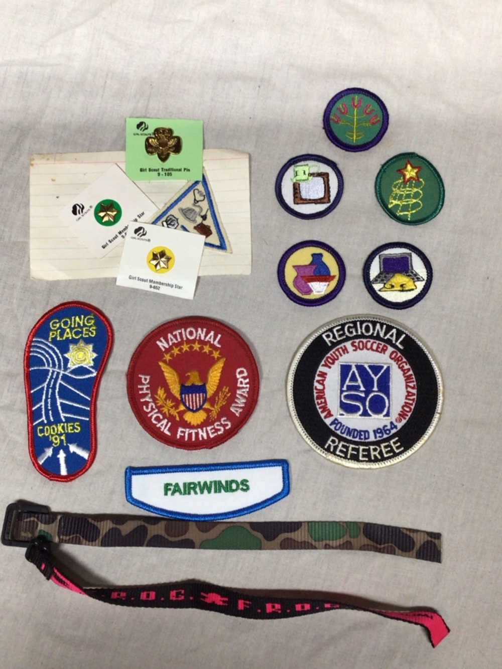 Girl Scouts Green and Multicolor Merit Patch Set - Fairwinds